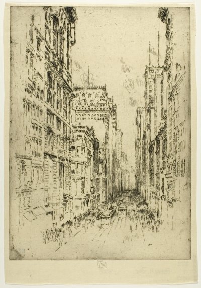 Unterer Broadway von Joseph Pennell