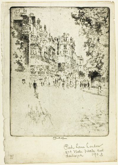 Park Lane von Joseph Pennell