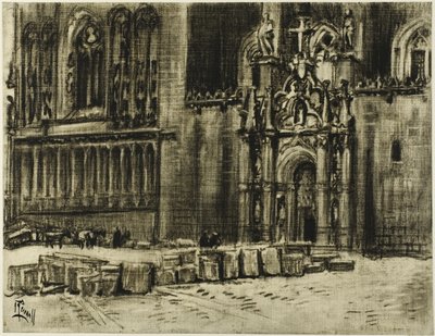 St. Juan de los Reyes, die Tür und die Ketten von Joseph Pennell
