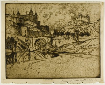 Der Alcazar, Toledo von Joseph Pennell