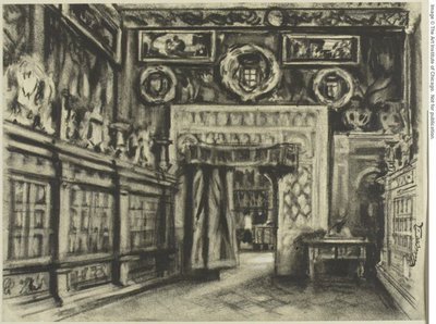 Das Kapitelhaus, Kathedrale von Toledo von Joseph Pennell