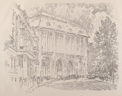 Wertheim, Leipziger-Platz, Berlin, 1921 von Joseph Pennell