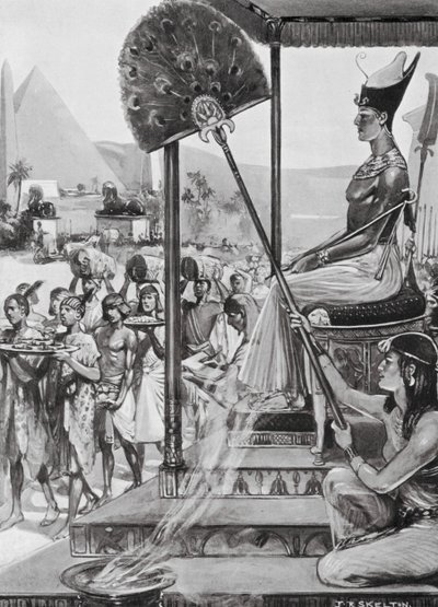 Tribut an Ramses II, XIX. Dynastie von Joseph Ratcliffe (after) Skelton
