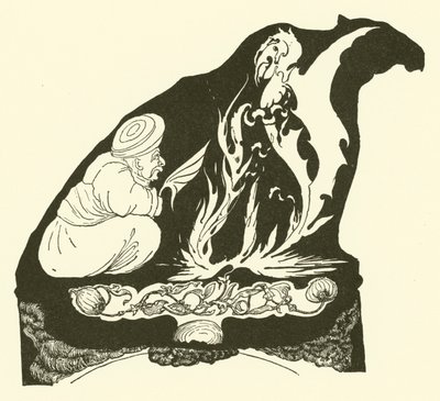 Der Dschinn erschafft den Zauber, der dem Kamel den Buckel brachte von Joseph Rudyard (after) Kipling