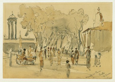Weg nach dem Tor in Point de Galle auf Ceylon (Sri Lanka) von Joseph Selleny