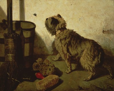 Der Hund und die Fliege, 1856 von Joseph Stevens