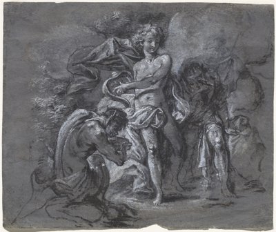 Der Wettstreit zwischen Apollo und Pan vor König Midas von Joseph Werner