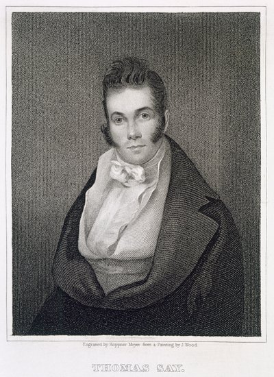 Thomas Say (1787-1834), graviert von Henry Hoppner Meyer (1787-1847) von Joseph Wood