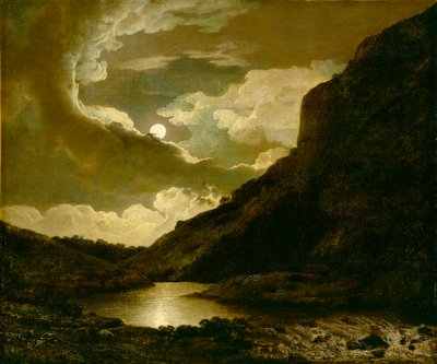 Matlock Tor bei Mondlicht, ca. 1778 von Joseph Wright of Derby