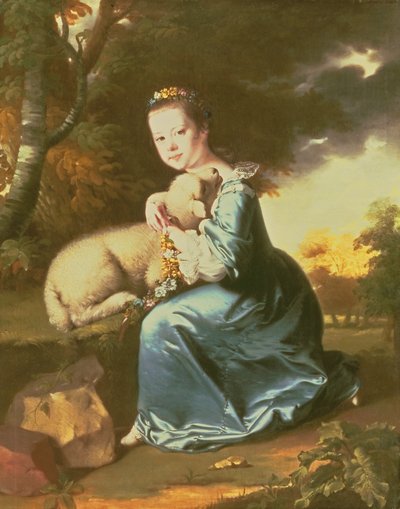 Miss Frances Warren, frühe 1760er von Joseph Wright of Derby