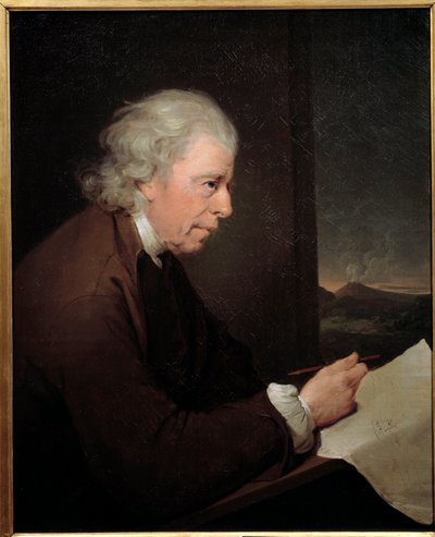 Porträt des Uhrmachers, Geologen und Physikers John Whitehurst (1713-1788) von Joseph Wright of Derby