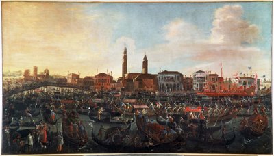 Fest des Freskos am Tag der Himmelfahrt in Murano, Venedig. Gemälde von Joseph Heintz von Joseph the younger Heintz