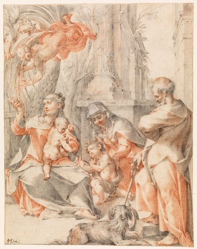 Ruhe auf der Flucht nach Ägypten von Joseph the younger Heintz