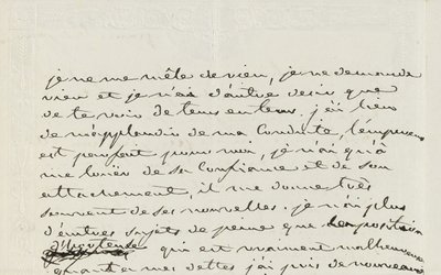 Autographenbrief an Eugene de Beauharnais, Paris, 2. Januar 1809 von Josephine de Beauharnais