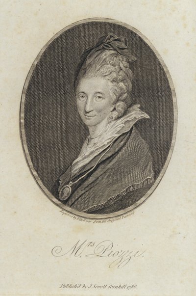 Hester Lynch Piozzi, walisische Tagebuchschreiberin und Autorin von Joshua (after) Reynolds