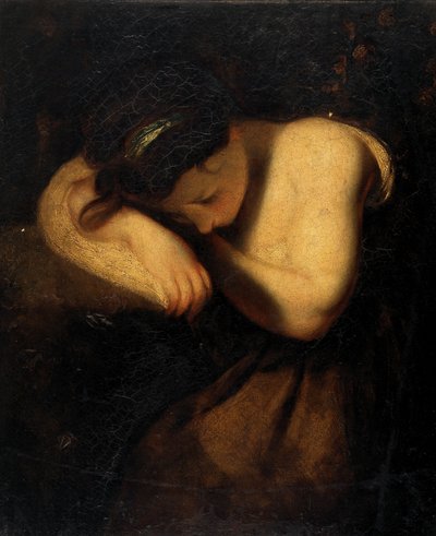 Mädchen, schlafend von Joshua (follower of) Reynolds
