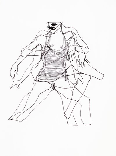 Abstrakte Tanzende Frau von Joshua Hoskins