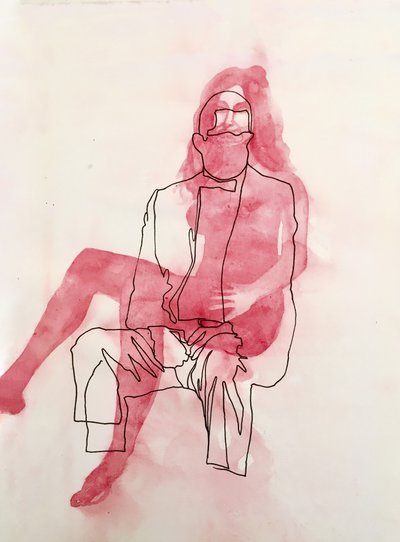 Abstrakte Romantische Umarmung von Joshua Hoskins