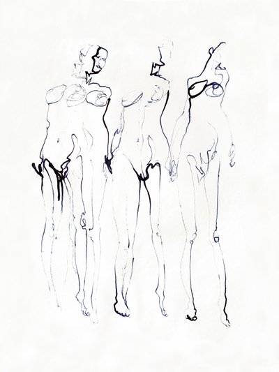 Drei Elegante Figuren von Joshua Hoskins