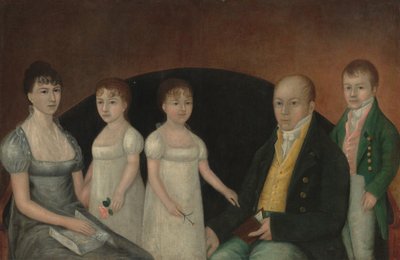 Familiengruppe, um 1800 von Joshua Johnson