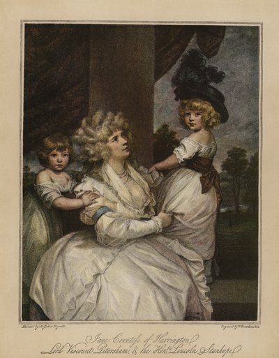 Jane Gräfin von Harrington, Lord Viscount Petersham und der ehrenwerte Lincoln Stanhope von Joshua Reynolds