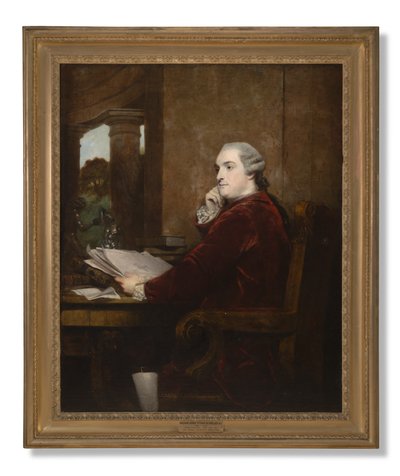 Porträt von William Henry Cavendish Bentinck, 3. Herzog von Portland an seinem Schreibtisch, 1771 von Joshua Reynolds