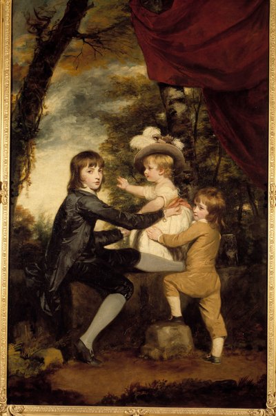 Die Lammkinder. Gemälde von Joshua Reynolds (1723-1792). 18. Jahrhundert. Privatsammlung von Joshua Reynolds