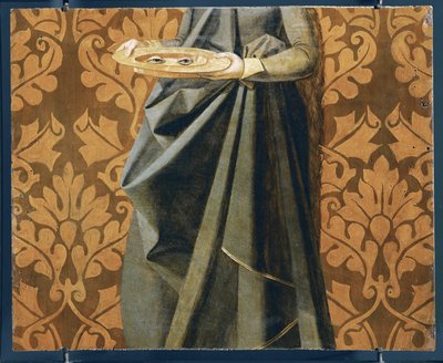 Augen der Heiligen Lucia (Detail) von Josse (fl.1493 1508) Lieferinxe