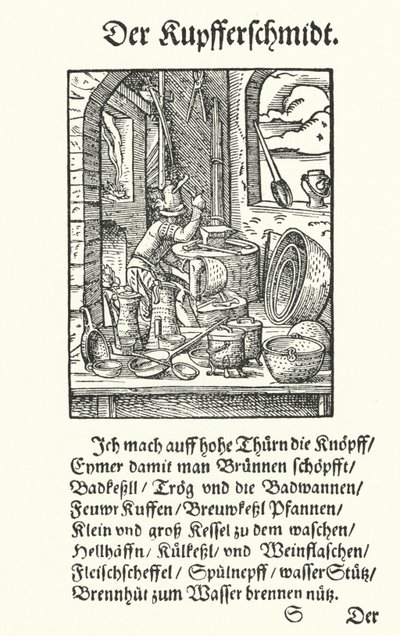 Der Kupferschmied von Jost (after) Amman