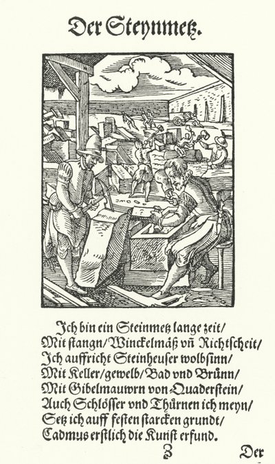 Der Steinmetz von Jost (after) Amman