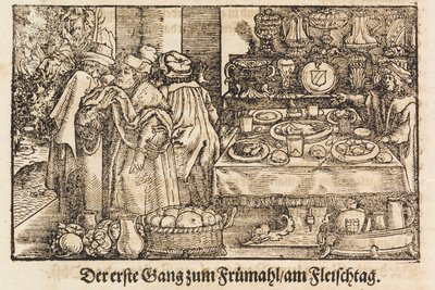 Ein neues Kochbuch von Marx Rumpolt. Das erste illustrierte deutsche Kochbuch, 1604 von Jost Amman
