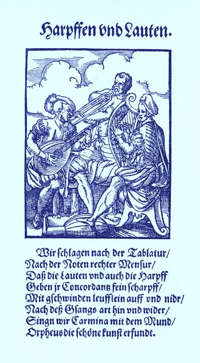 Harfen- und Lautenspieler von Jost Amman