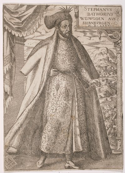 Porträt von Stefan Batory von Jost Amman