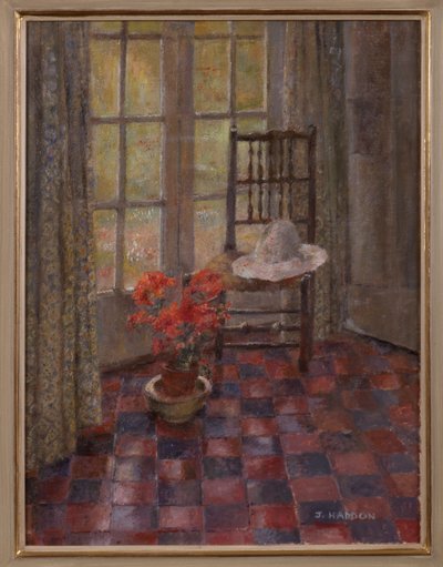 Stuhl und Blumen von Joyce Haddon