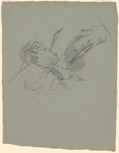 Studie von Händen beim Stricken [recto] von Jr. Enoch Wood Perry