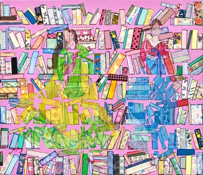 Bunte Bibliotheksleser von Jukyong Park