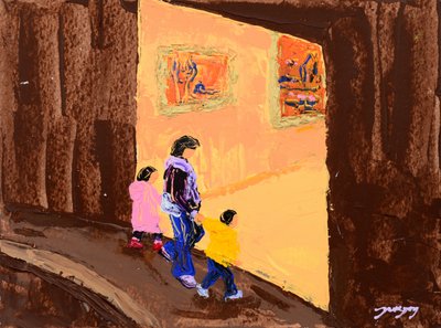 Familiengalerie-Besuch von Jukyong Park