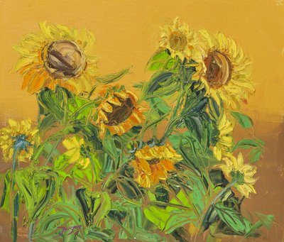 Goldene Sonnenblumen von Jukyong Park