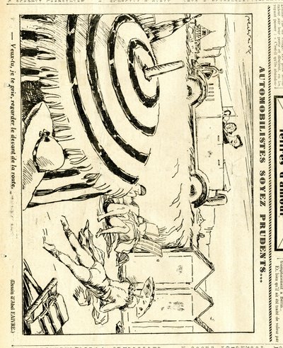 Candide, Satirisch in Schwarz-Weiß von Jules Abel Faivre