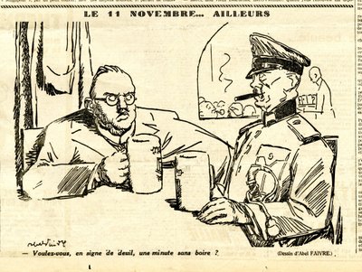 Candide, Satirisch in Schwarz-Weiß von Jules Abel Faivre