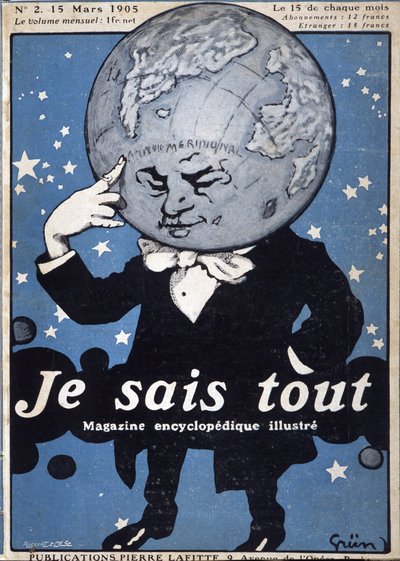 Denkender Erdball von Jules Alexandre Gruen or Grun