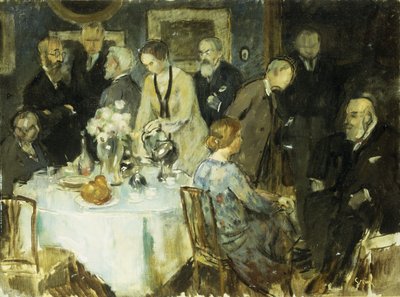 Figuren in einem Innenraum von Jules Alexandre Gruen or Grun