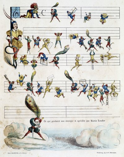 Noten auf einem Notenblatt von Jules Baric
