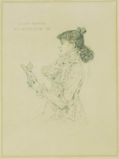 Porträt von Sarah Bernhardt, 1879 von Jules Bastien Lepage