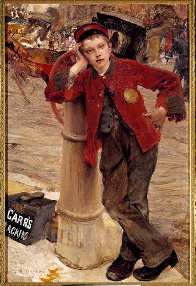 Der kleine englische Schuhputzer von Jules Bastien Lepage