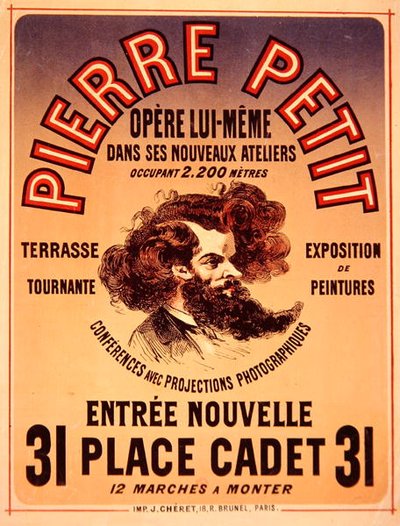 Plakat, das Pierre Petits neue Studios bewirbt von Jules Cheret