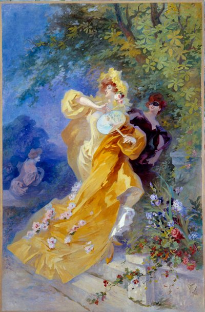 Der Gelbe Domino von Jules Cheret