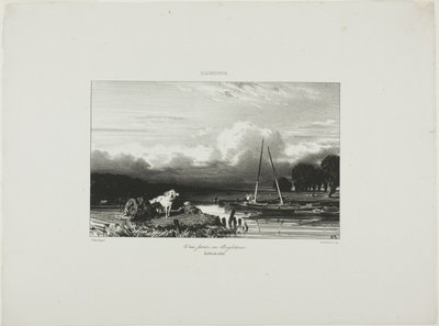 Ansicht in England von Jules Dupré