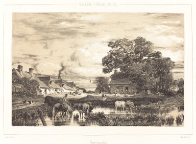 Ansicht in der Normandie von Jules Dupré