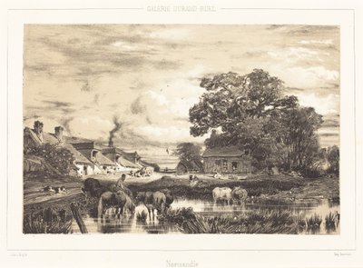 Ansicht in der Normandie von Jules Dupré